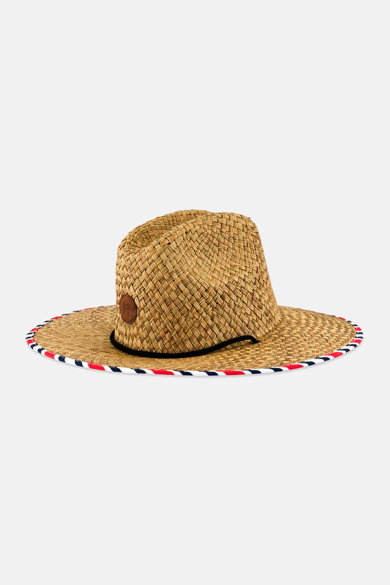 Roxy Women Brand Logo Bucket Hat, Tan - Image 1