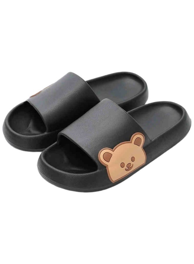 YUZHAOLIN Yuzhaolin Unisex Eva Cartoon Couple Home Bathroom Shower Slippers Yy508 White 36/37  - Image 3