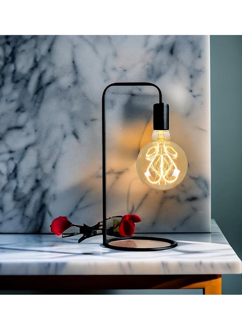 LED Light Bulbs, 2Pcs G95 Led Edison Bulb 4W Dimmable Heart Led Filament Vintage 110/130V E27 Decorative Light Bulb,2300K Warm Yellow Amber Gold Glass, Energy Class G  - Image 4