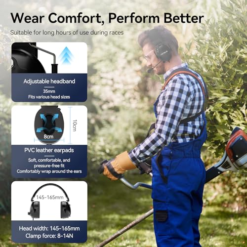 Retevis ANC Noise Cancelling 2 Way Radio Headset, Overhead, for RT21 RT68 RT86 RT22 RT22S, Compatible with Baofeng UV-5R 5RM BF-F8HP, Waklie Talkie Headset for Construction Manufacturing Racing - Image 5