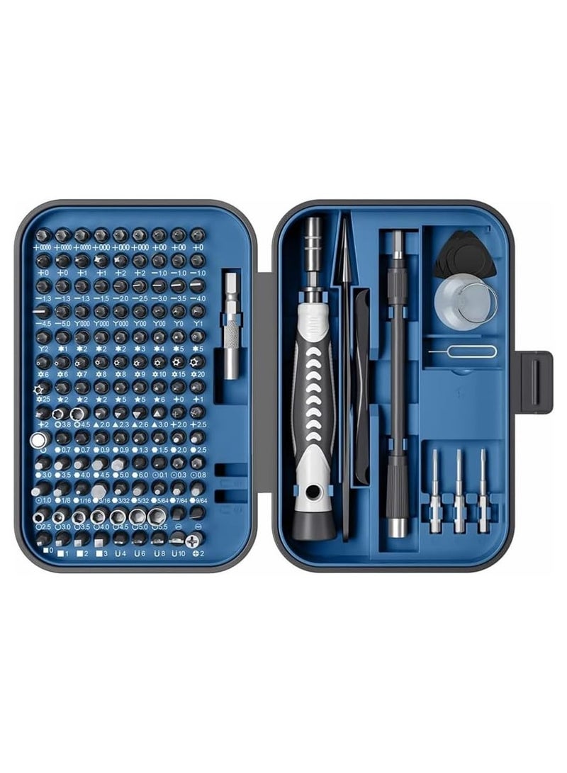 COOLBABY Precision Screwdriver Set New Version 130 in 1 Screwdriver Kit with 120 Screwdriver Bits Repair Tool Kit With Magnetizer For Smart Phone Household(Blue)  - Image 1