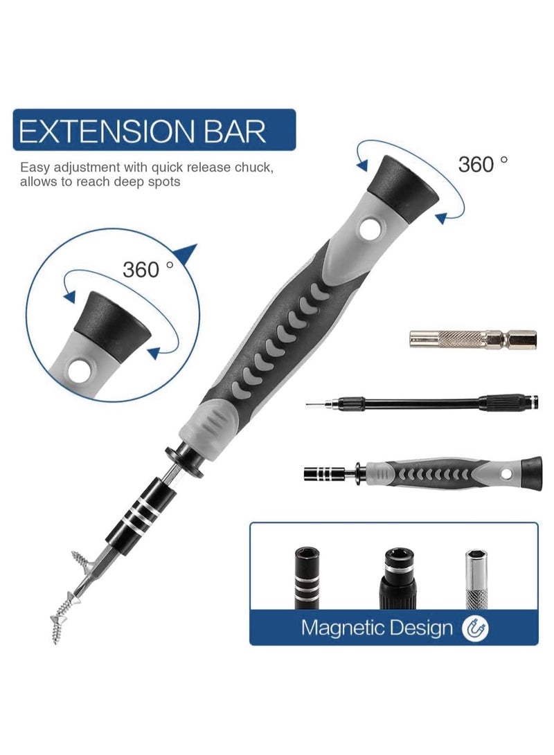COOLBABY Precision Screwdriver Set New Version 130 in 1 Screwdriver Kit with 120 Screwdriver Bits Repair Tool Kit With Magnetizer For Smart Phone Household(Blue)  - Image 4