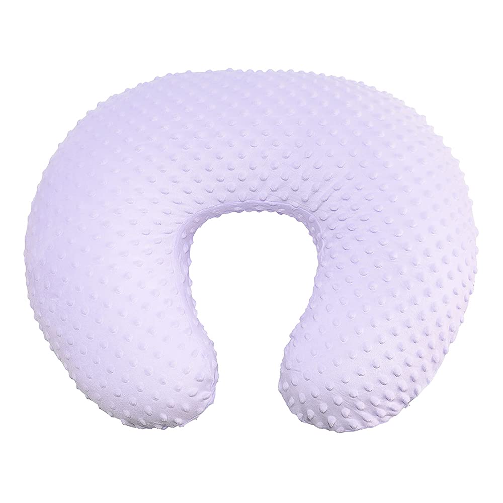 OWLOWLA Nursing Pillow Cover, Breastfeeding Pillow Slipcover Fits Nursing Pillow for Baby Boy Girl(Lilac)