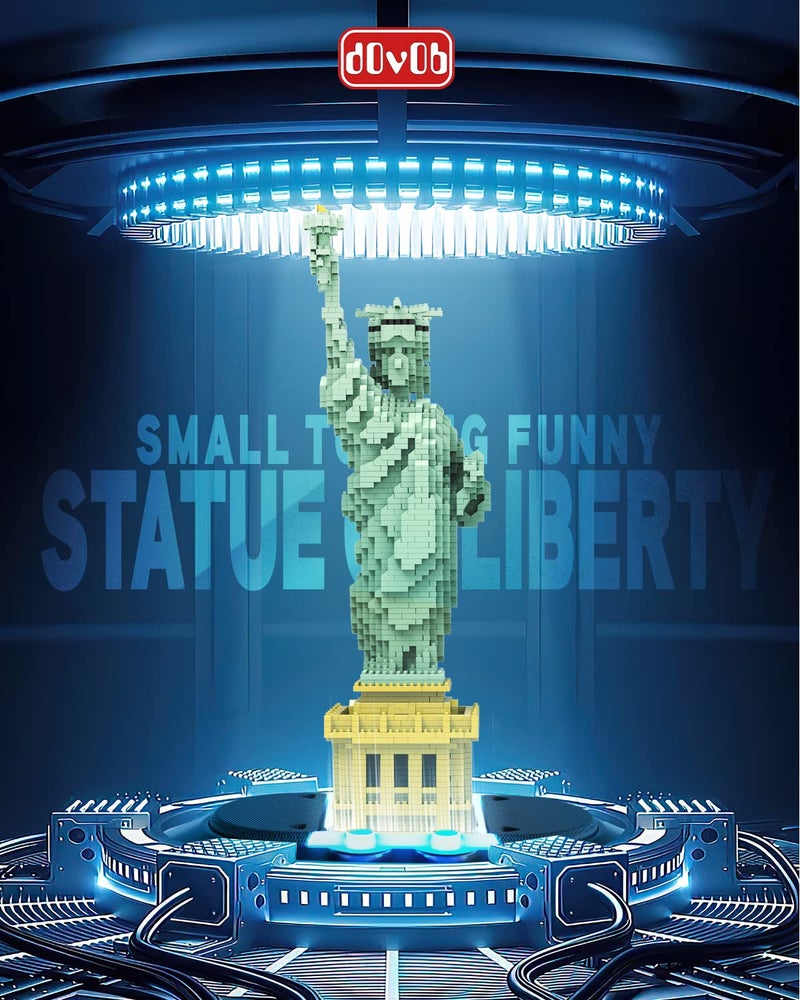 dOvOb Statue of Liberty Micro Mini Blocks Building Set (2510PCS) - Architectural Model Toys - Image 2