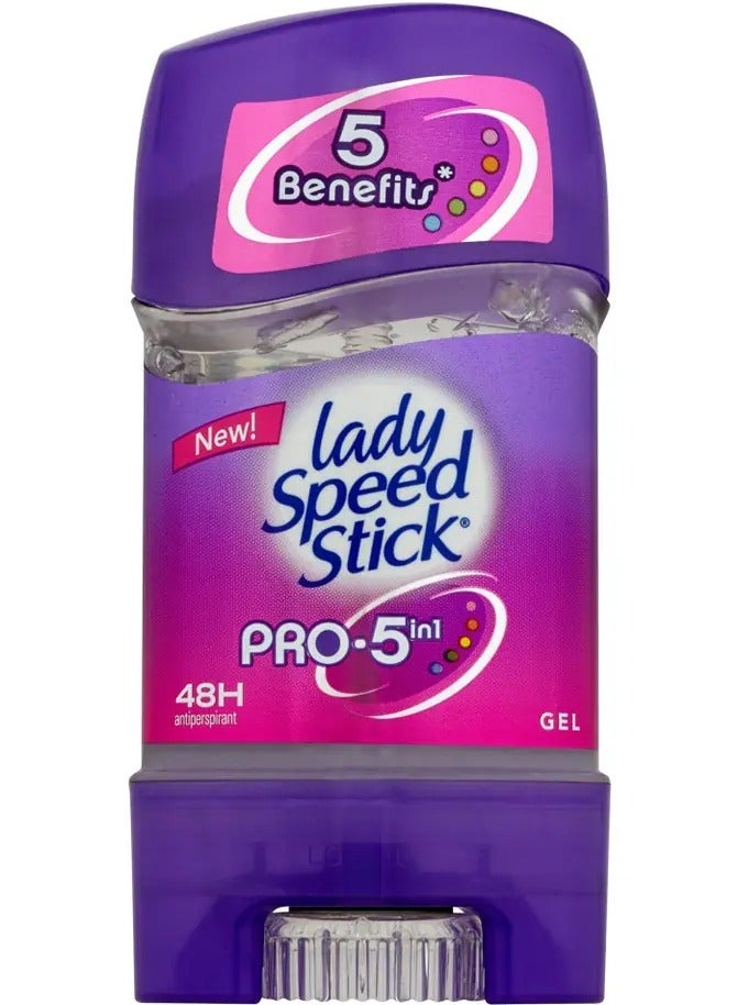 ليدي سبيد ستيك  مزيل عرق جل برو ٥ في ١ - ٦٥ غرام