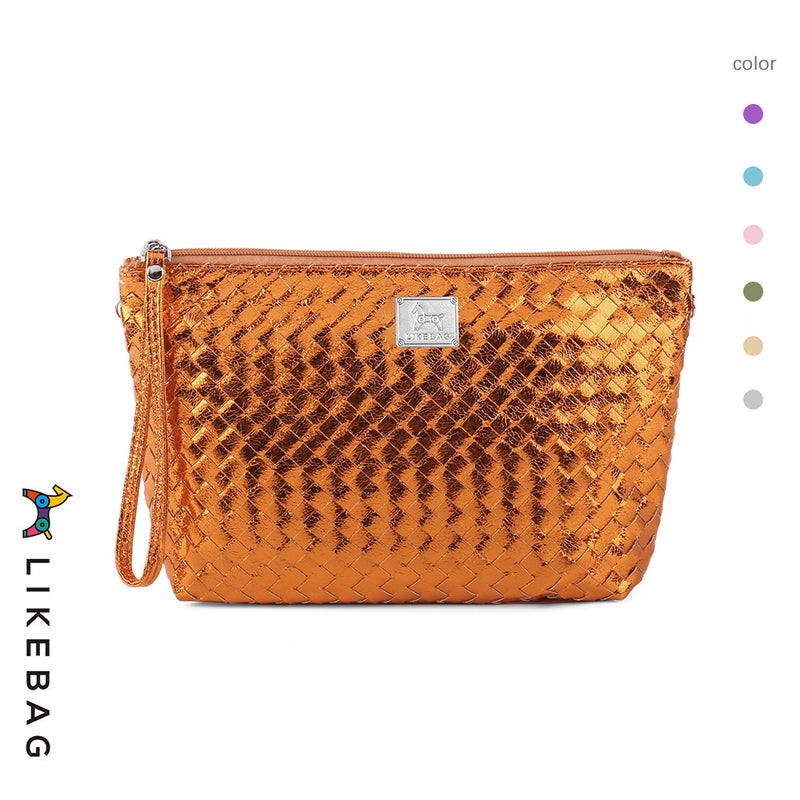 Hand-Held Cosmetic Bag, Fashionable Woven Women'S Bag, Travel Bag, Portable Storage Bag, Toiletry Bag, Can Add Logo, Portable - Image 1