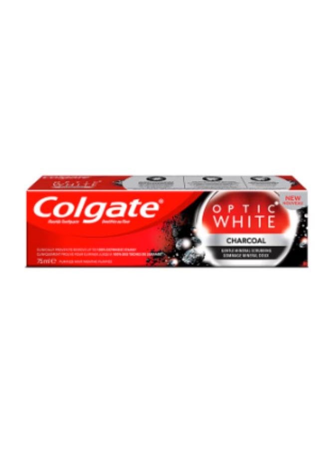 Colgate - Optic White Charcoal Toothpaste 75ml - Image 1