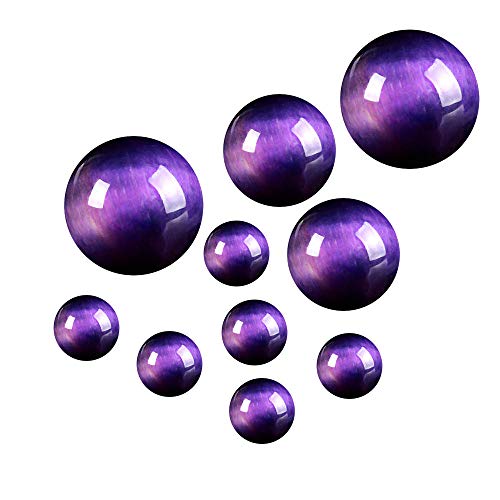 tochispa Nature Stone Purple Tiger Eye Beads for Jewelry Making DIY Bracelet Necklace (8mm) - Image 3