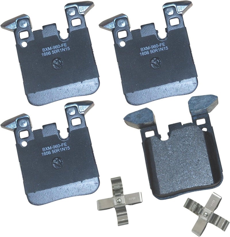 Bendix Premium SBM1656 Rear Brake Pads for BMW 120i,220i,228i,xDrive,230i,230i 235i,318i,320i,328i,GT 330i,335i,340i,420i,Gran Coupe,428i,430i,435i,440i,ActiveHybrid 3,M2,M3,M4,M135i,M140i,M235i,M240i - Image 1