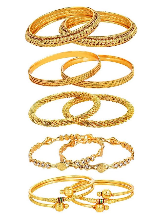 YouBella Combo of Five Trendy Bangles Jewellery for Girls/Women (2.4) - Image 1