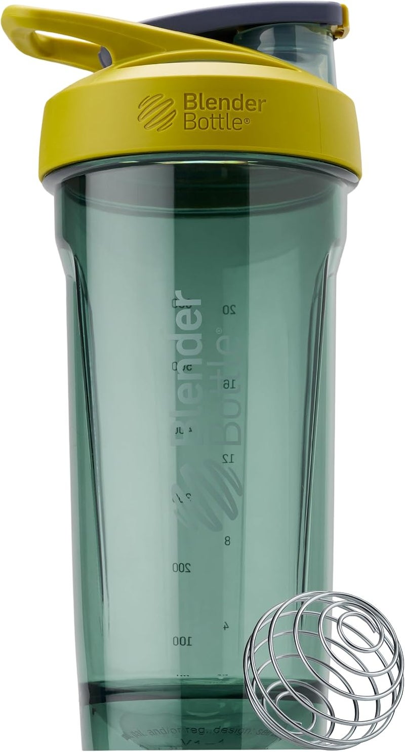 BlenderBottle Blender Bottle Strada Shaker Cup Perfect for Protein Shakes and Pre Workout, 28-Ounce, Yellow - Image 1