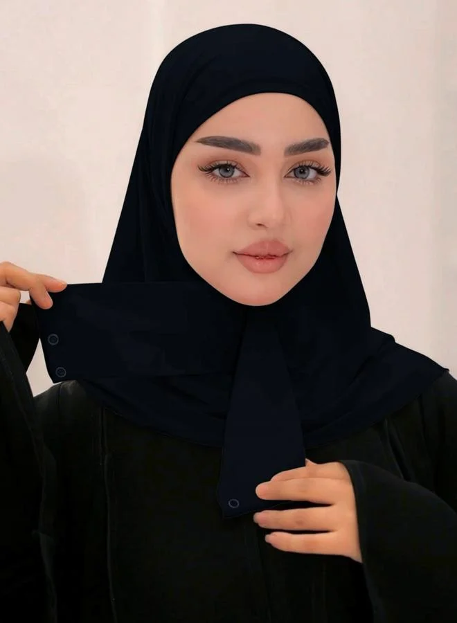 تايك تو حجاب سادة بتفاصيل أزرار