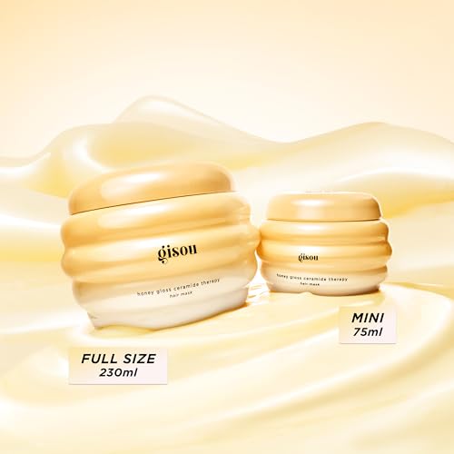 Gisou Honey Gloss Ceramide Therapy Hair Mask Mini – Deep Repair & Hydration with Mirsalehi Honey, Ceramides & Hyaluronic Acid, 2.5 fl oz - Image 2
