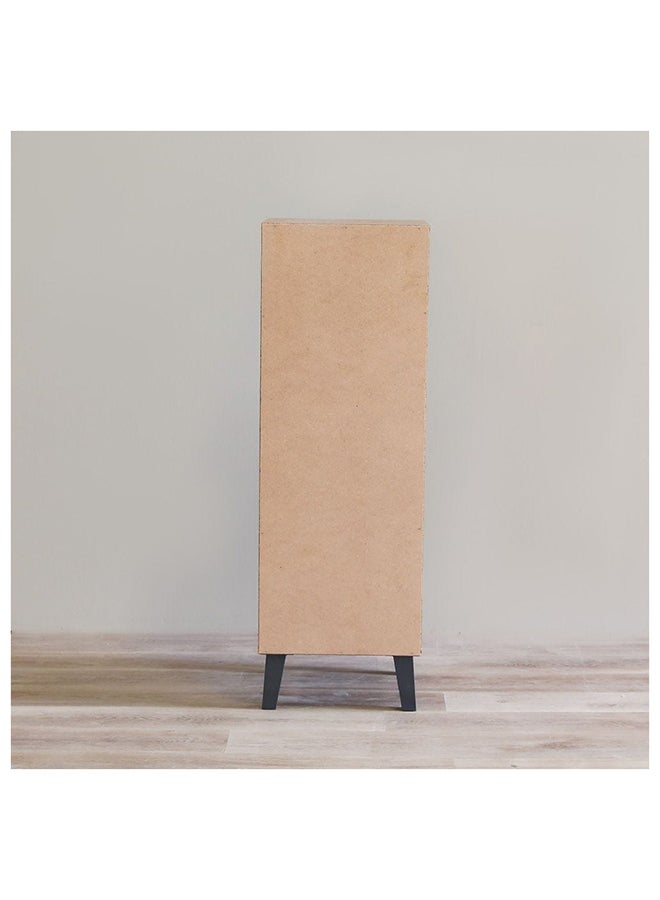 DANUBE HOME خزانة كتب من kalum مكونة من 3 طبقات من وحدات رف الكتب بتصميم عصري وخزانة تنظيم خشبية ورف عرض متعدد الوظائف للمنزل والمكتب L 39 × العرض 40 × الارتفاع 116 سم كرزي/رمادي داكن - Image 2