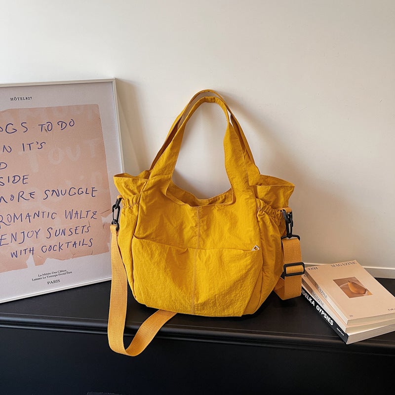 Korean Style Casual Large Capacity Bucket Bag with Multiple Pockets - Image 5