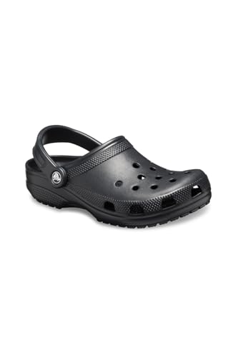 Crocs Womens Classic Closed Toe None Clogs, Black, Size 7.0 - Image 4