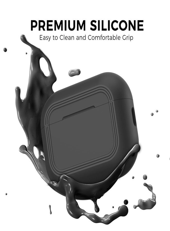 TRONWIN for AirPods Pro 3 Case - 2025 Simple Smart Design Case for Apple AirPods Pro 3rd Generation, Silicone Air pods pro 3 Case Cover for Men/Women (Black) - Image 3