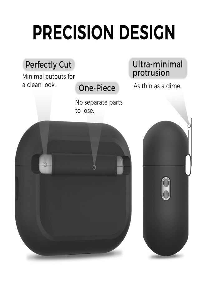 TRONWIN for AirPods Pro 3 Case - 2025 Simple Smart Design Case for Apple AirPods Pro 3rd Generation, Silicone Air pods pro 3 Case Cover for Men/Women (Black) - Image 4