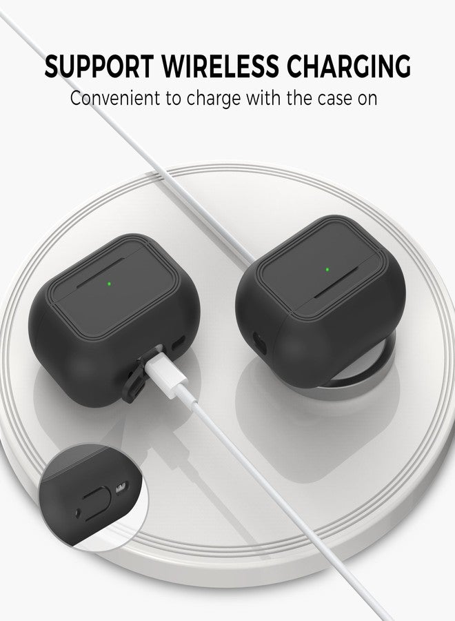 TRONWIN for AirPods Pro 3 Case - 2025 Simple Smart Design Case for Apple AirPods Pro 3rd Generation, Silicone Air pods pro 3 Case Cover for Men/Women (Black) - Image 5