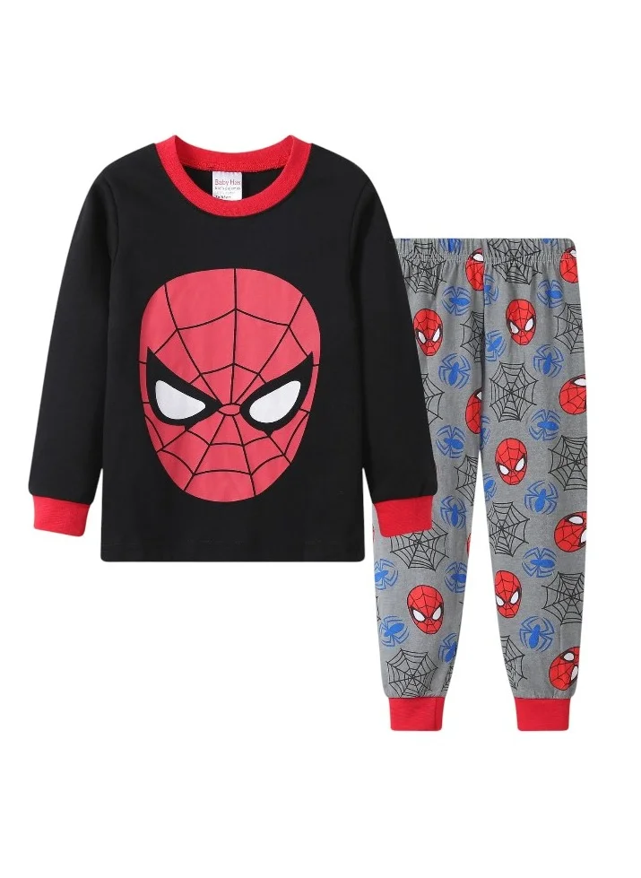 D'Daniela Daniel - Boys' Spider Hero Pajama Set – Long Sleeve