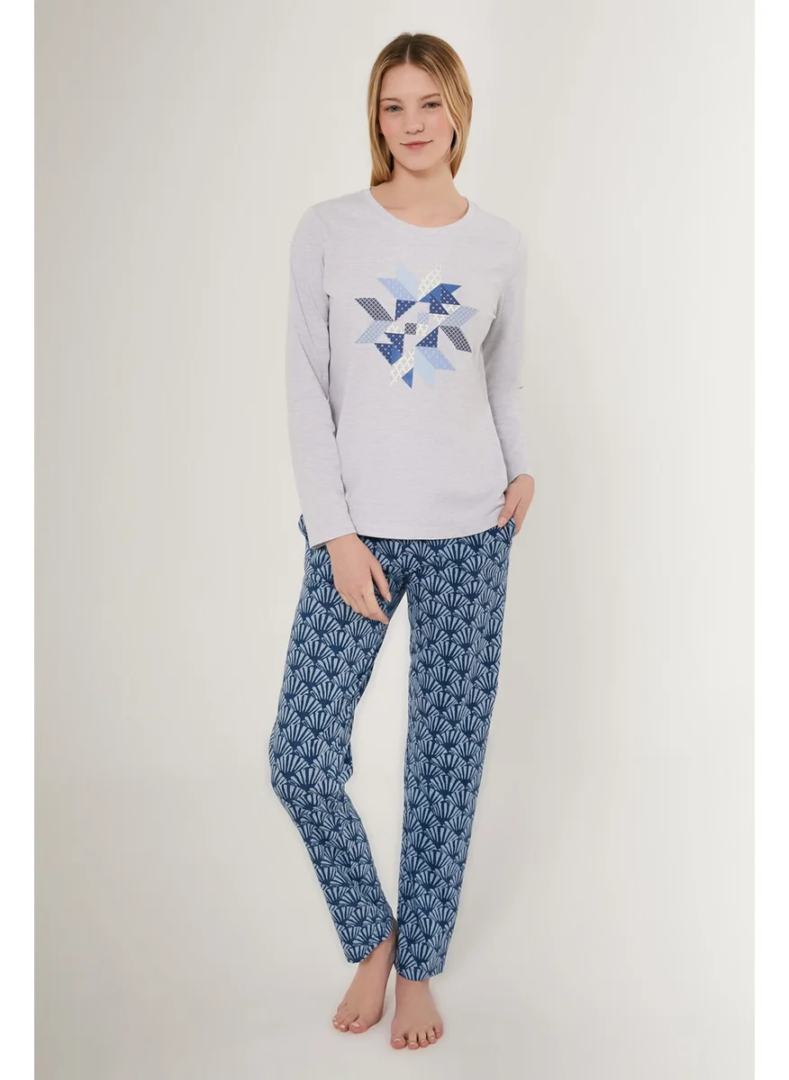 ارنيتا Snow Melange Women's Long Sleeve Pajama Set