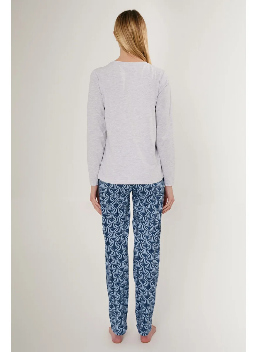 ارنيتا Snow Melange Women's Long Sleeve Pajama Set