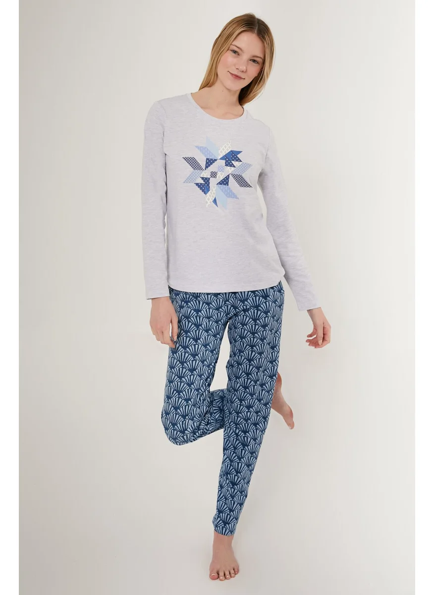 ارنيتا Snow Melange Women's Long Sleeve Pajama Set