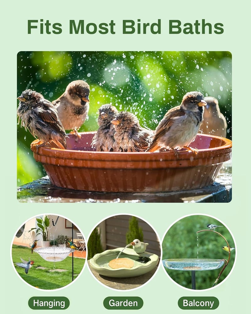 OICEME Bird Bath Purification Disk Pure Copper Outside Winter Solar Power Birdbath Heater Deicer Cage Hanging Bowl Metal Warmer Deck Railing Glass Concrete Ceramic Stone Stand Outdoor Water Fountain Station - Image 4