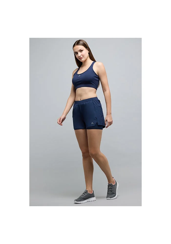 R&b Solid Hybrid Shorts with Elastic Waist