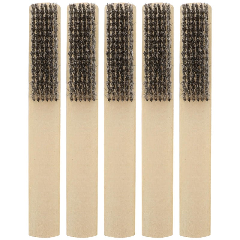 5Pcs Stainless Steel Wire Rust Removal Brush Set Heavy Duty Cleaning Tools for Motor Door Window - Image 2