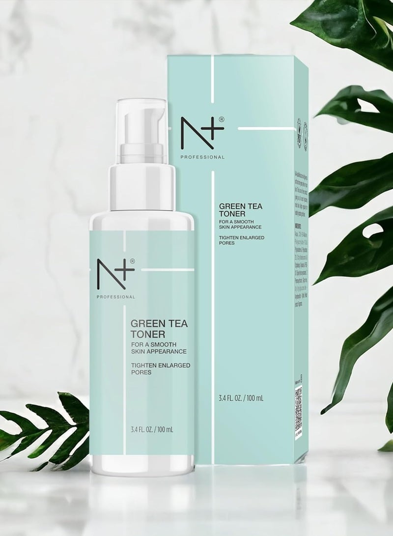 N Plus Professional N PLUS N Plus Professional Green Tea Toner For Face, For Tighten Enlarged Pores, Paraben Free,100ml  - Image 3