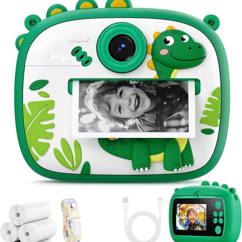 HITRUZ Kids Instant Print Camera | Dual Lens Toy Camera with 2.0 Inch Screen, HD Photo & Video, Auto Focus, Selfie & Creative Filters | Birthday Gift for Boys & Girls Purplle - Image 4