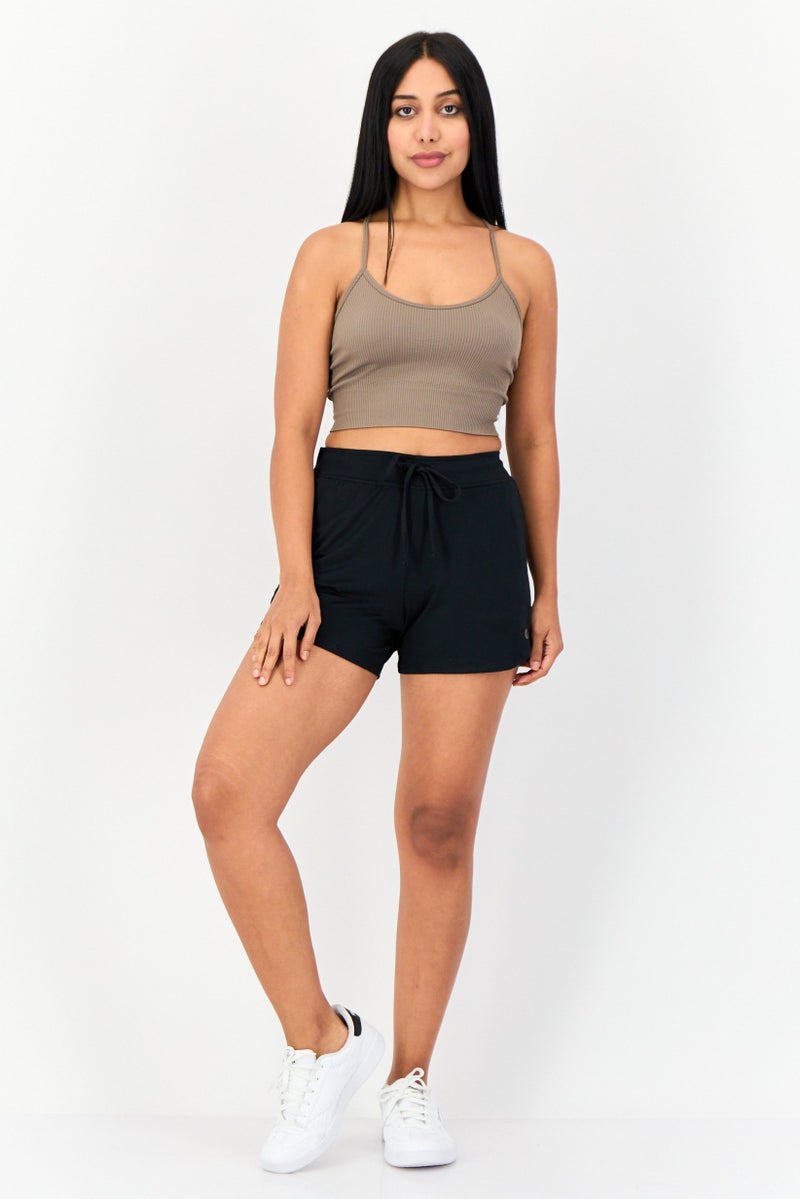 SKECHERS شورتات رياضية نسائية مناسبة في الهواء الطلق، أسود - Image 4