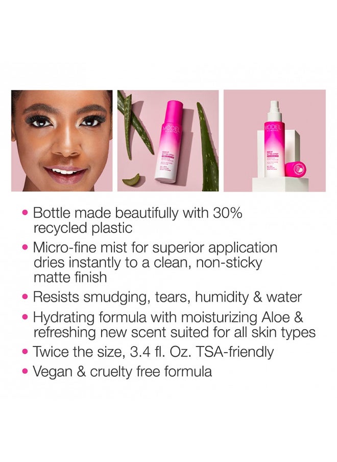 Model in a Bottle - Model in a Bottle Makeup Original Setting Spray, Smooth, Matte Finish, All Skin Types, 3.4 oz - 1 Pack - Image 1