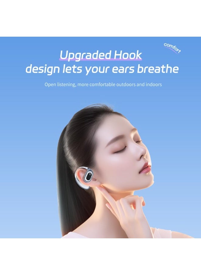 General Bluetooth Earbuds Wireless Bluetooth Open Ear Headphones Device Travel Business Stereo Headphones Headset 18Hrs Total Playback Support Single or Twin Model for Cycling Jogging Running Driving  - Image 3