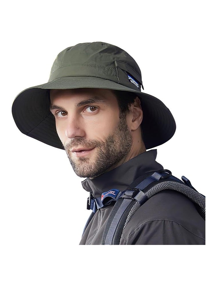 Excefore Quick Dry Bucket Sun Hat, Unisex Wide Brim UPF 50+ Summer Sun Hats Safari Hat Foldable Fishing Hat for Outdoor Activities - Image 1