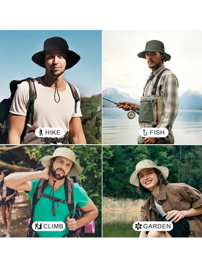 Excefore Quick Dry Bucket Sun Hat, Unisex Wide Brim UPF 50+ Summer Sun Hats Safari Hat Foldable Fishing Hat for Outdoor Activities - Image 5