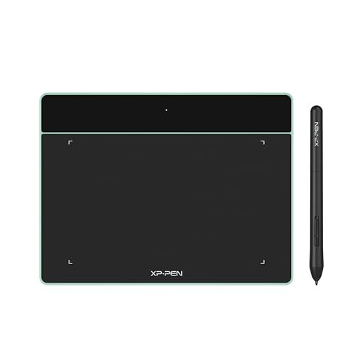 XP-PEN XPPen Deco Fun S 6x4 Inches Graphic Tablet, 8192 Pressure Levels, Battery-Free Stylus, Compact &Lightweight, Ideal for Online Teaching & Presentations, Supports Windows/Mac/Linux/Android - Green - Image 1