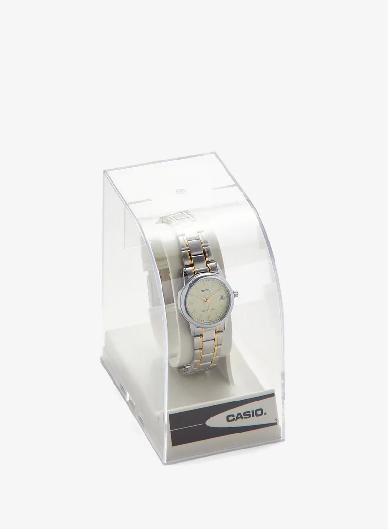 Casio  Two Tone Steel Strap Analog Watch for Women | Best Price UAE