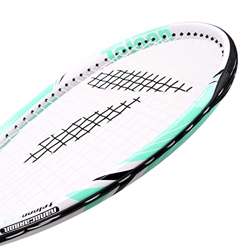 Teloon Recreational Adult Tennis Rackets-27 inch Tennis Racquet for Men and Women College Students Beginner Tennis Racket. (V10-White and Green) - Image 5