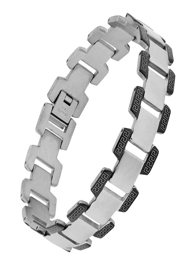 ZIVOM® Italian 316L Stainless Steel Black Plated Bracelet For Men - Image 1