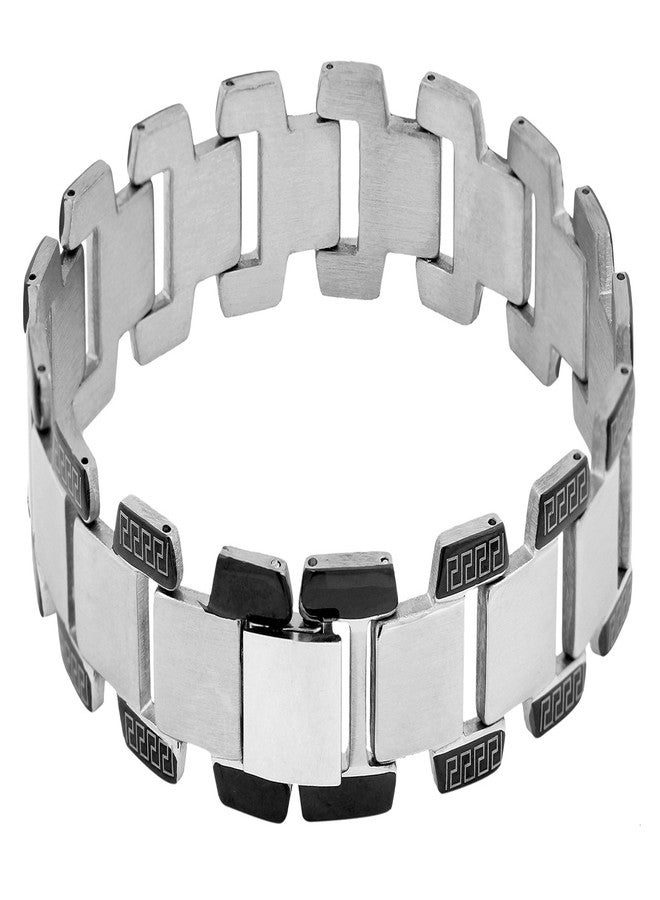 ZIVOM® Italian 316L Stainless Steel Black Plated Bracelet For Men - Image 3