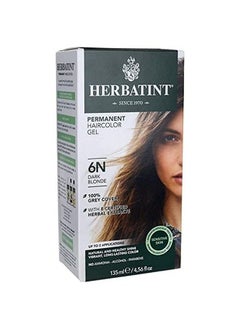 Herbatint Permanent Haircolor Gel 6N Dark Blonde 1 Box  - Image 1