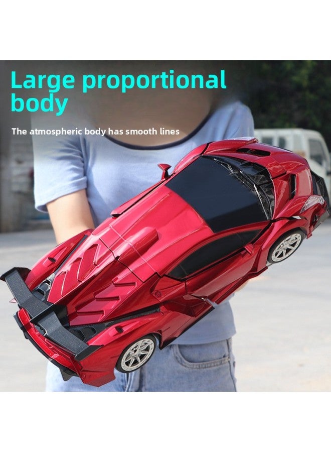 Gesture Induction 278 Deformation Car 2.4G Remote Control Car Robot With Light Sound Effect Boy Toy-Color:1:18 Orange Lamborghini-Proportion:2.4g Remote Control 【including Electric Lithium Battery】】 - Image 2