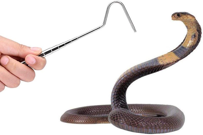 Fdit Snake Reptile Catcher Stainless Steel Extensible Telescoping Capture Hook - Image 3