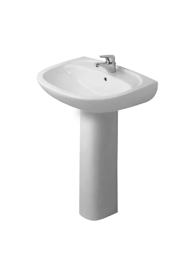 ديورافيت حوض ديورابلس بالفايظ ، بفتحة للخلاط 550*440 مللى ، سيراميك أبيض - Image 1