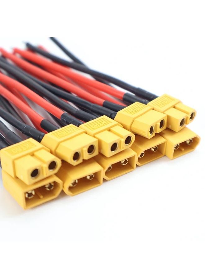 5pcs XT60 Male Female Connector Extension Cord 14AWG Silicone Wire - Image 4