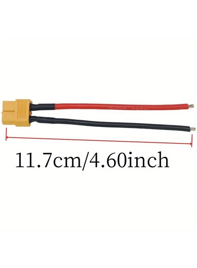 5pcs XT60 Male Female Connector Extension Cord 14AWG Silicone Wire - Image 3