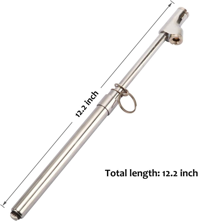 MEASUREMAN Heavy Duty Dual Head Truck Tire Gauge, Solid Brass Body, Aluminum Slide, with Hook, Range 10-150psi (10 Pack) - Image 5