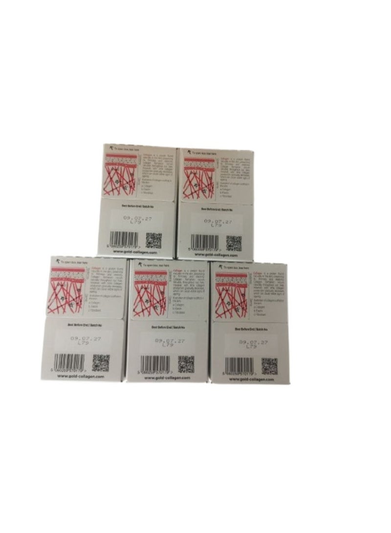 GOLD COLLAGEN FORTE 50-DAY: BEAUTY, ANTI-AGING & SKINCARE SUPPLEMENT - Pack of 5 (Each Pack has 10 bottles of 50ml) - Image 3